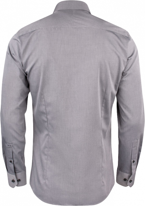 Harvest and Frost - Klassisk Twill Skjorte Regul&aelig;r Fit - Gr&aring;