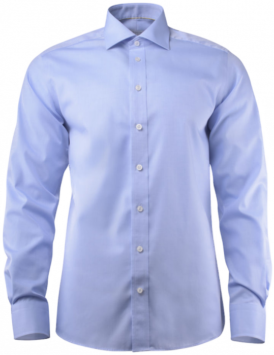 Harvest and Frost - Klassisk Twill Skjorte Slim Fit - Sky Blue