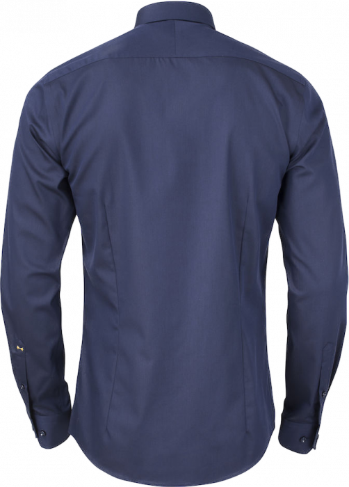 Harvest and Frost - Klassisk Twill Skjorte Slim Fit - Navy
