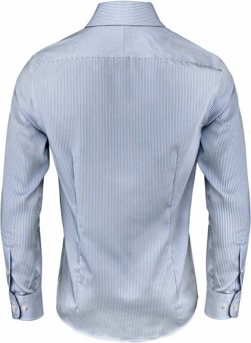 Harvest and Frost - Klassisk Twill Skjorte Slim Fit - Navy & hvid