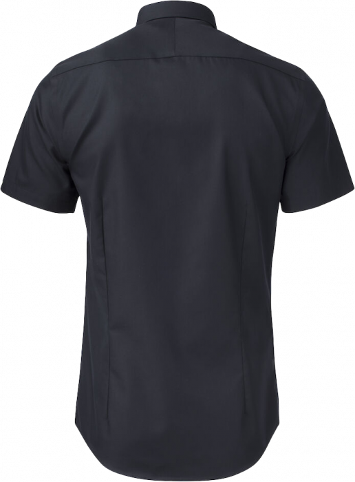 Harvest and Frost - Kort&aelig;rmet Twill Skjorte Regular Fit - Sort