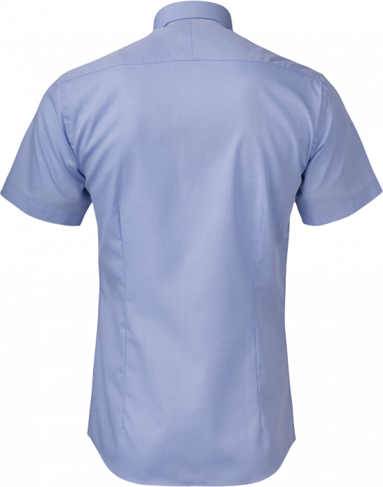 Harvest and Frost - Kort&aelig;rmet Twill Skjorte Slim Fit - Sky Blue