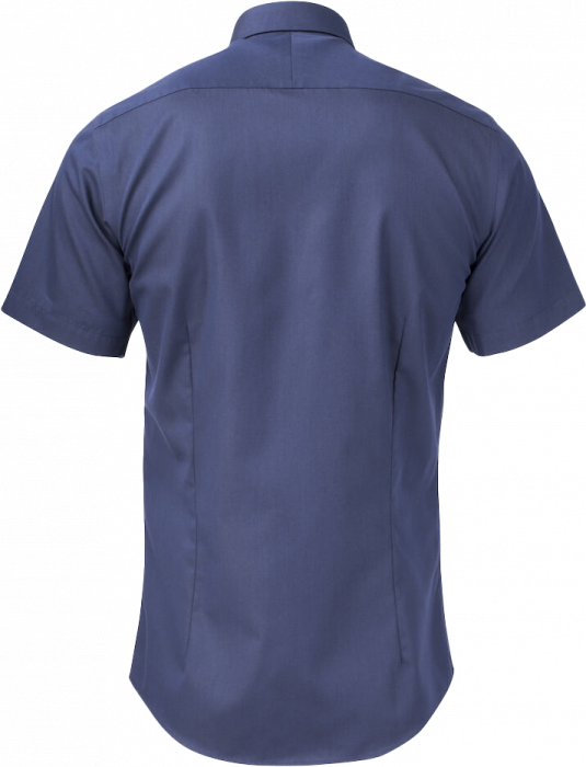 Harvest and Frost - Kort&aelig;rmet Twill Skjorte Slim Fit - Navy