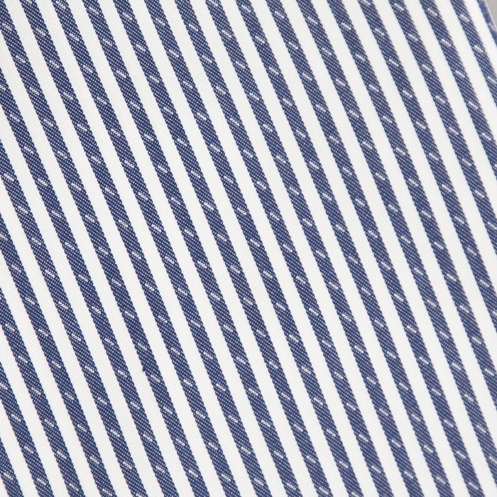 Eton - Bl&aring; Stribet Twill Skjorte Contemporary Fit - Bl&aring; & hvid