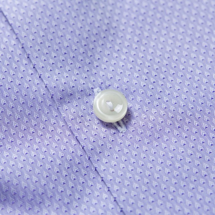 Eton - Lavender Dobby Effect Slim Fit, Cut Away - Lilla