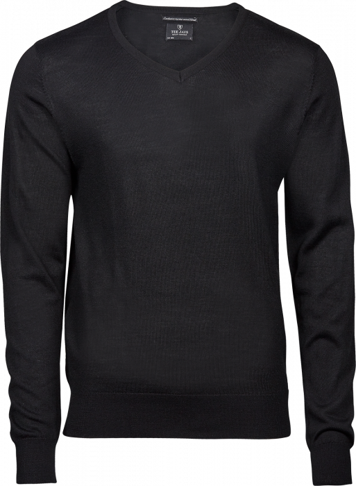 Tee Jays - Merino Uld V-Neck Pullover - sort