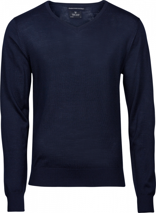 Tee Jays - Merino Uld V-Neck Pullover - Navy