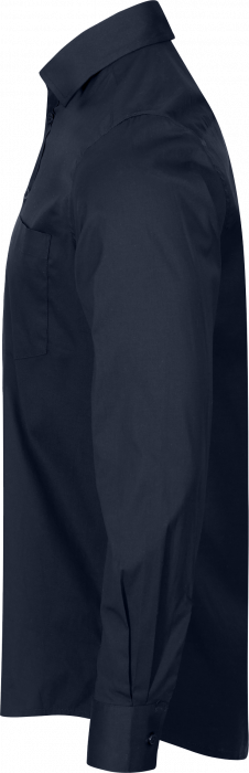 Clique - Stretch Skjorte - Navy bl&aring;