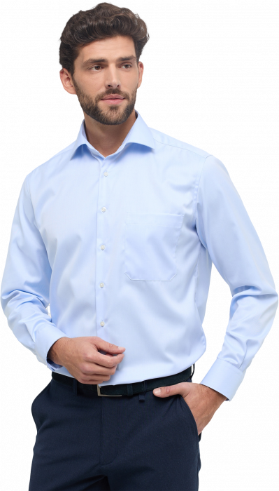 Eterna - Cover Skjorte Comfort Fit - Lysebl&aring;