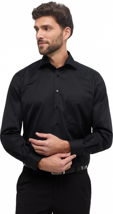 Eterna - Cover Skjorte Comfort Fit - Sort
