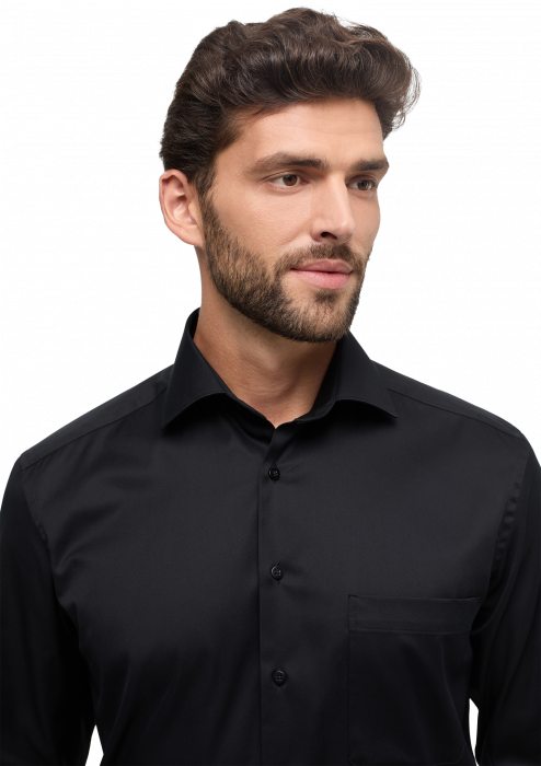 Eterna - Cover Skjorte Comfort Fit - Sort