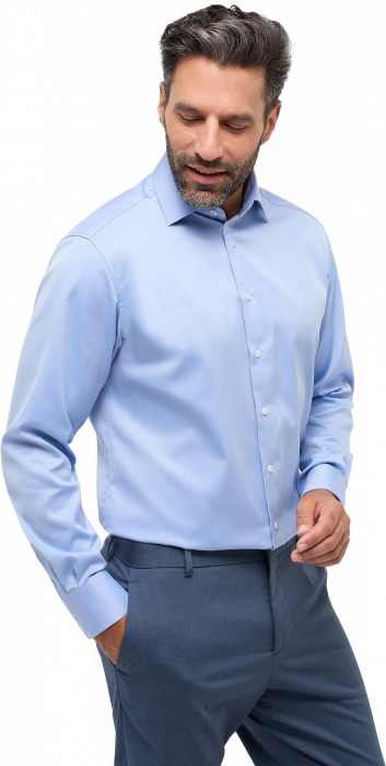 Eterna - Cover Skjorte Modern Fit - Bl&aring;