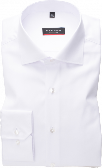 Eterna - Cover Skjorte Modern Fit - Hvid
