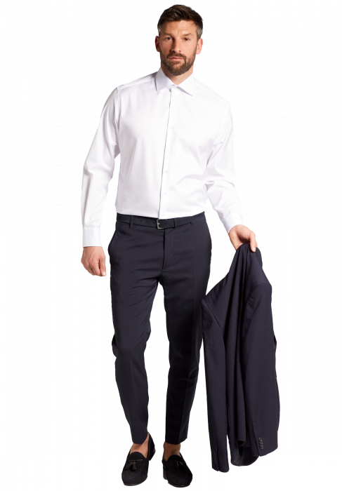 Eterna - Cover Skjorte Modern Fit - Hvid