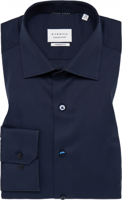 Eterna - Cover Skjorte Modern Fit - Navy