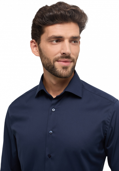 Eterna - Cover Skjorte Modern Fit - Navy