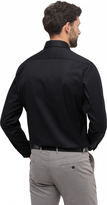 Eterna - Cover Skjorte Modern Fit - Sort