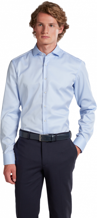 Eterna - Cover Skjorte Slim Fit - Lysebl&aring;