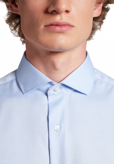 Eterna - Cover Skjorte Slim Fit - Lysebl&aring;