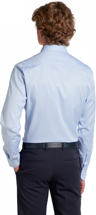 Eterna - Cover Skjorte Slim Fit - Lysebl&aring;