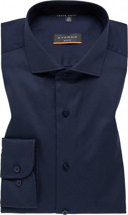 Eterna - Cover Skjorte Slim Fit - Navy