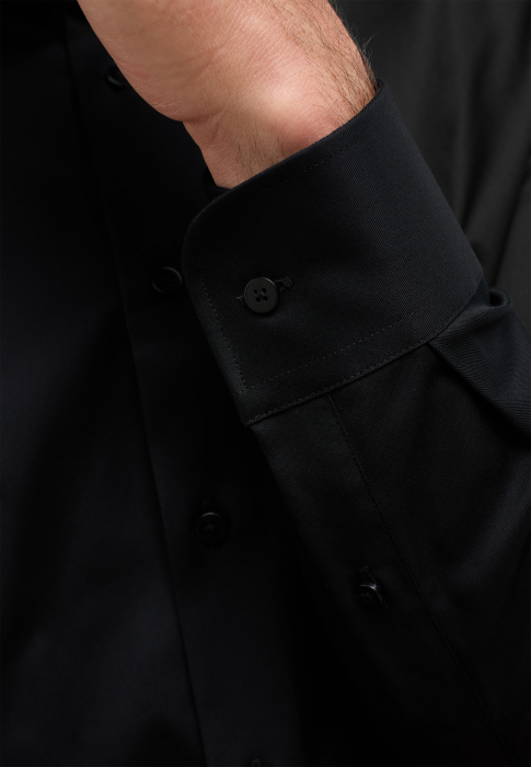 Eterna - Cover Skjorte Slim Fit - Sort