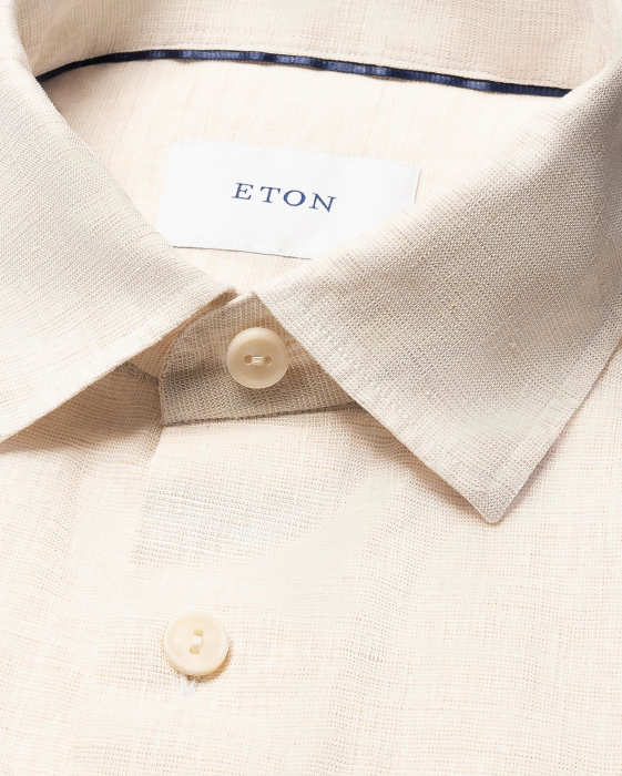 Eton - Beige H&oslash;rskjorte - Beige