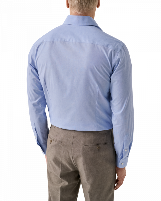 Eton - End On End Breeze Poplin Slim Fit Skjorte - Bl&aring; - Bl&aring;