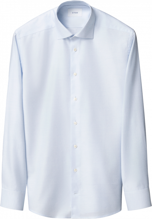 Eton - Lysebl&aring; Semi Solid Herreskjorte Contemporary - Lysebl&aring;
