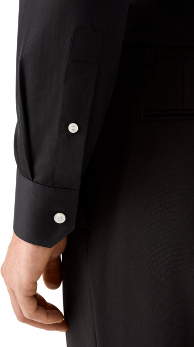 Eton - Solid Elevated Premium Skjorte - Contemporary Fit - Sort