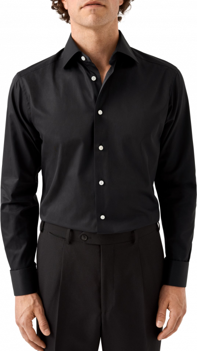 Eton - Solid Elevated Premium Skjorte - Contemporary Fit - Sort