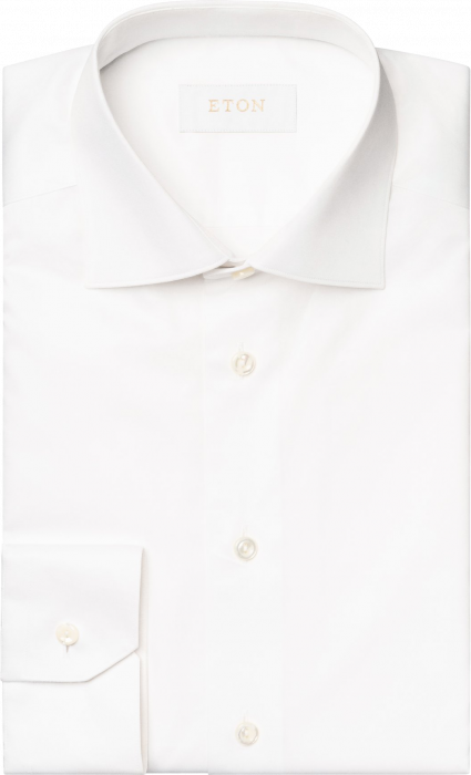 Eton - Solid Elevated Premium Skjorte - Slim Fit - Hvid