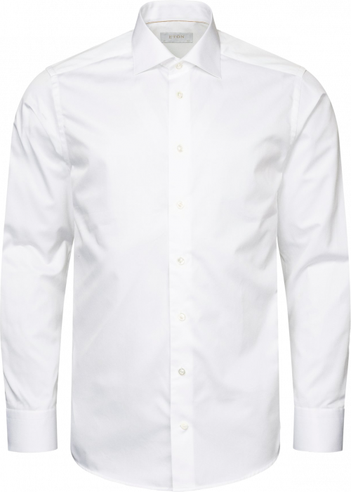 Eton - Solid Elevated Premium Skjorte - Slim Fit - Hvid