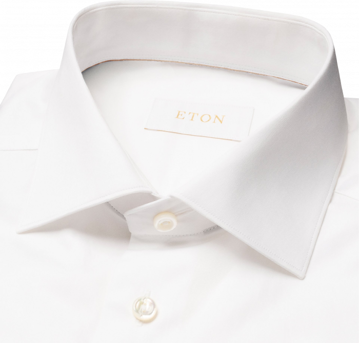 Eton - Solid Elevated Premium Skjorte - Slim Fit - Hvid