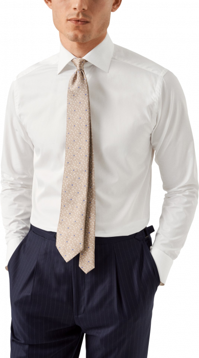 Eton - Solid Elevated Premium Skjorte - Slim Fit - Hvid