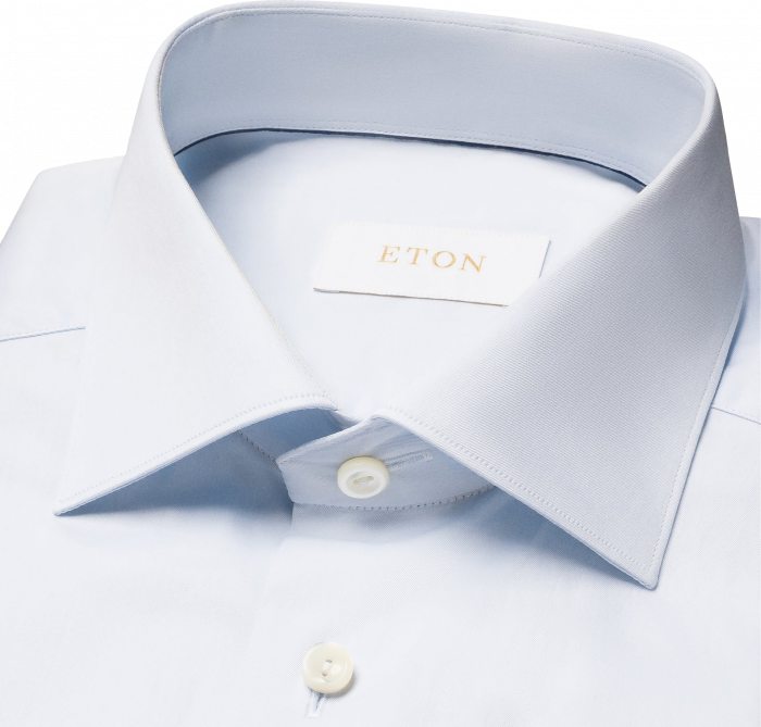 Eton - Solid Elevated Premium Skjorte - Contemporary Fit - Lysebl&aring;