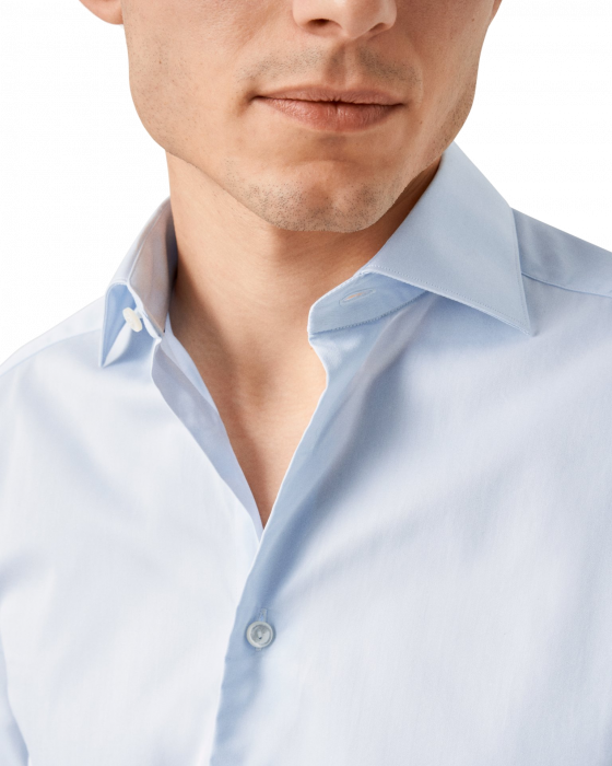 Eton - Solid Elevated Premium Skjorte - Contemporary Fit - Lysebl&aring;
