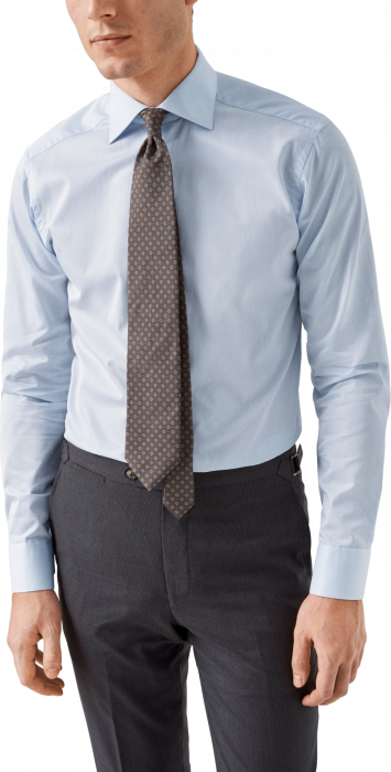 Eton - Solid Elevated Premium Skjorte - Contemporary Fit - Lysebl&aring;