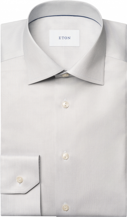 Eton - End On End Business Skjorte Slim Fit - Beige