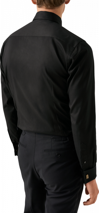 Eton - Aftenskjorte, Slim Fit, French Cuff - Sort
