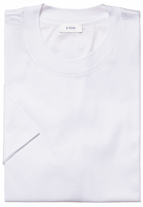 Eton - Filo Di Scozia T-Shirt - Hvid - Hvid