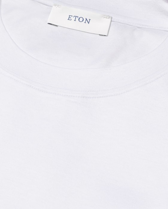 Eton - Filo Di Scozia T-Shirt - Hvid - Hvid