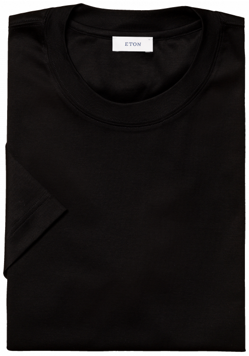 Eton - Filo Di Scozia T-Shirt - Sort - Sort