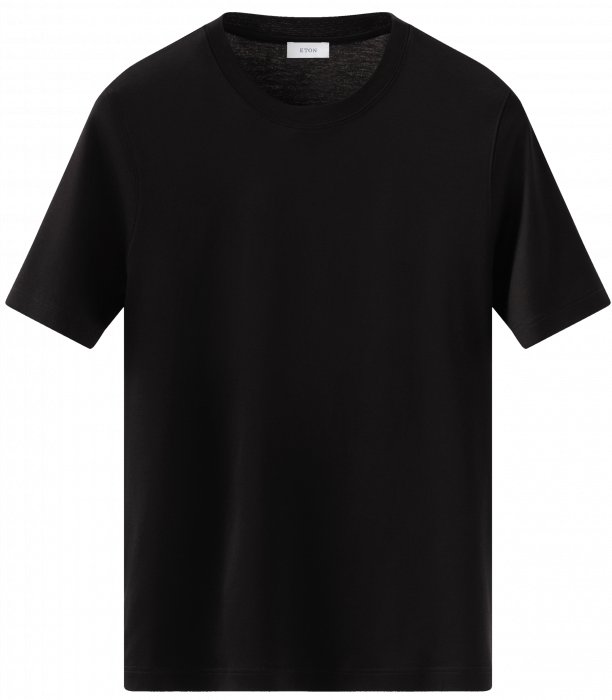 Eton - Filo Di Scozia T-Shirt - Sort - Sort