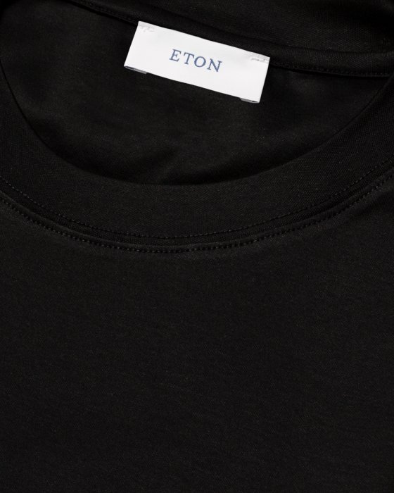 Eton - Filo Di Scozia T-Shirt - Sort - Sort