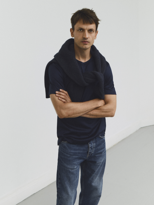 Eton - Filo Di Scozia T-Shirt - Navy - Navy