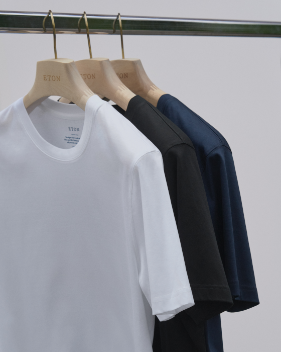Eton - Filo Di Scozia T-Shirt - Hvid - Hvid