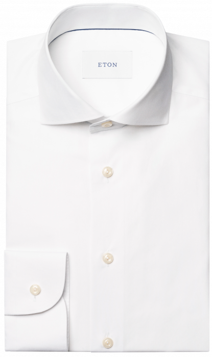 Eton - End On End Breeze Poplin Slim Fit Skjorte - Hvid - Hvid