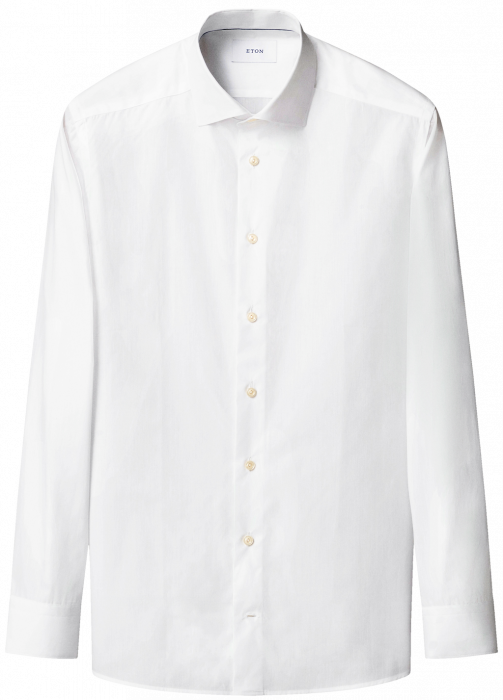 Eton - End On End Breeze Poplin Slim Fit Skjorte - Hvid - Hvid