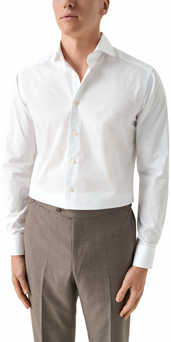 Eton - End On End Breeze Poplin Slim Fit Skjorte - Hvid - Hvid